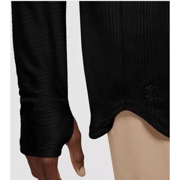 Nike Men’s Yoga Long Sleeve Top Black Dri Fit Thumbholes - Size XL - Picture 9 of 10
